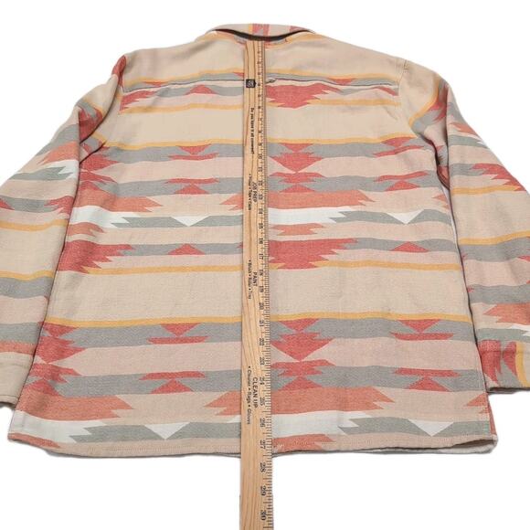 Junk Food Revolve Flannel Shirt Women M Multi Southwestern Aztec Print Cotton - Picture 15 of 16